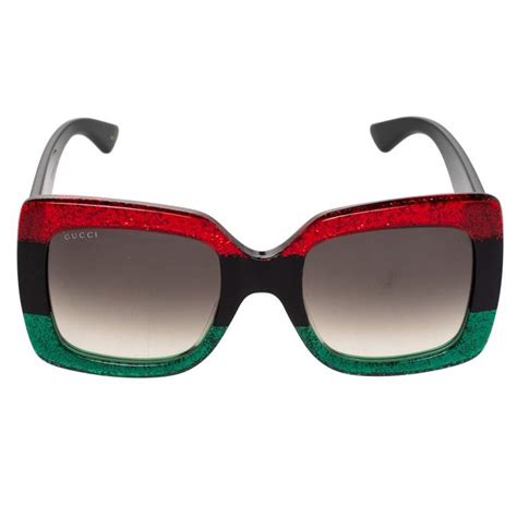 red glitter gucci sunglasses|unisex gucci sunglasses.